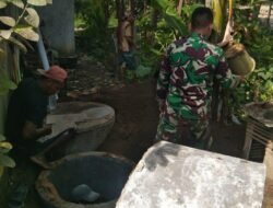 Manunggal di Pinggir Sumur, TMMD Ke-127 Kodim Pasuruan Bawa Kebersihan Baru ke Dusun Terpencil