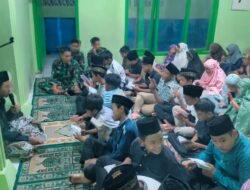 Satgas TMMD dan Siswa SDN Gadungan 4 Peringati Malam Nuzulul Qur’an