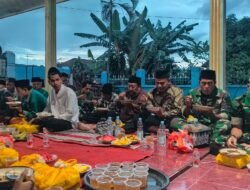 Jelang Penutupan, Satgas TMMD dan Warga Buka Puasa Bersama