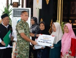 Dandim Jombang Hadiri Penyerahan Bantuan Sosial dari Pemprov Jatim