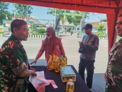 Wujud Kepedulian TNI kepada Masyarakat, Kodim 0819 Laksanakan Bazar Ramadan