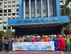 Danramil Paiton Kapten Cke Adi Suwarso, Apel Siaga Kelistrikan Sambut Hari Raya Idhul Fitri