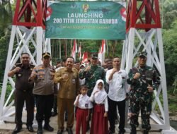 Sinergi TNI dan Warga, Pembangunan Jembatan di Desa Pagutan Pacitan Resmi Rampung