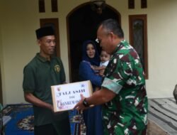 Rumah Anggotanya Ludes Terbakar, Danrem Untoro Beri Bantuan