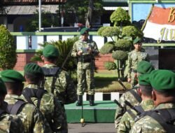 Pimpin Upacara Bendera, Dandim 0819 Pasuruan Bacakan Amanat Pangdam V/Brawijaya