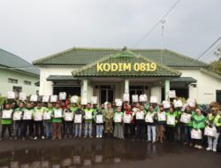 Puluhan Driver Ojol Dapat Bingkisan Lebaran Dari Dandim 0819 Pasuruan