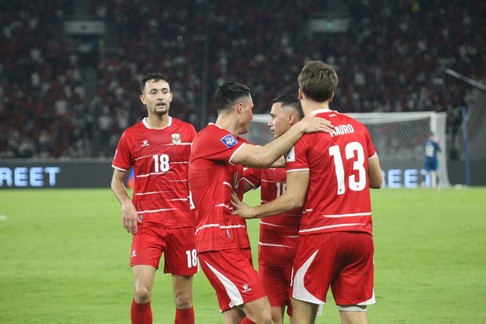 Timnas Indonesia meraih kemenangan telak 4-0 atas Saint Kitts & Nevis dalam laga FIFA Series yang digelar di Stadion Utama Gelora Bung Karno, Jakarta, Jumat (27/3/2026). (Foto: MAK).