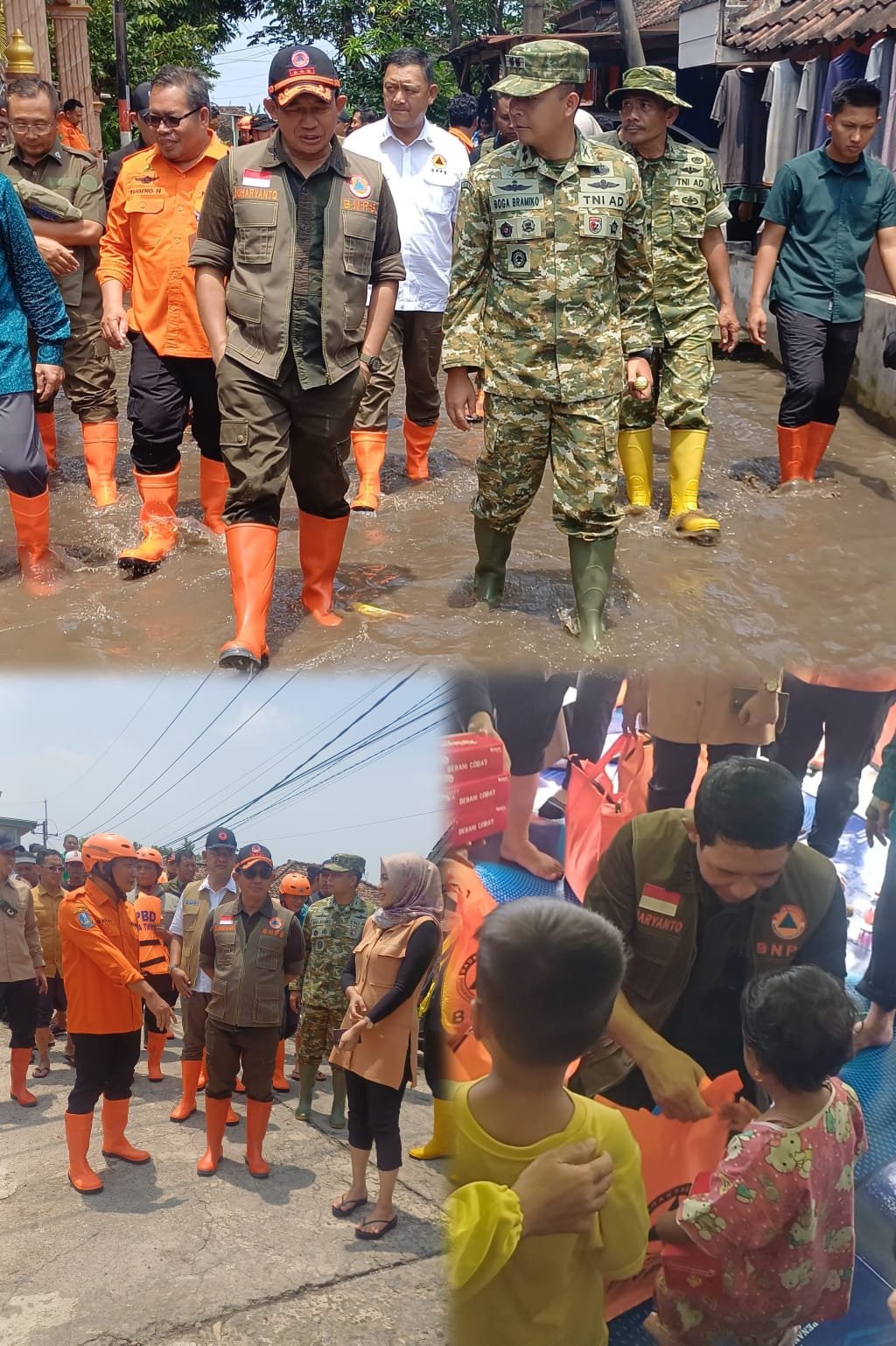 Tinjau Lokasi Banjir