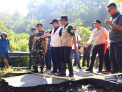 Respons Cepat, Danrem 083/BDJ Brigjen TNI Kohir Tinjau Lokasi Musibah Tanah longsor