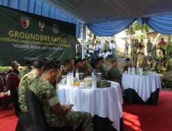 Perkuat Akses Desa, Dandim Dampingi Danrem Ikuti Vicon Ground Breaking Jembatan Garuda