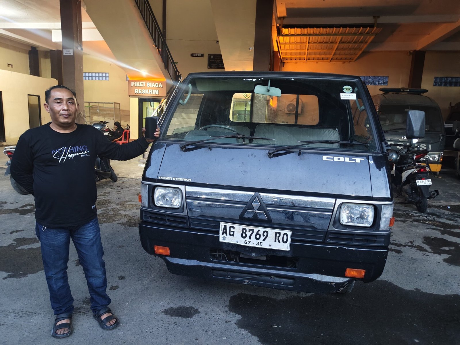 Reskrim Polsek Purwosari Amankan Mobil Curian L300 di Sampang