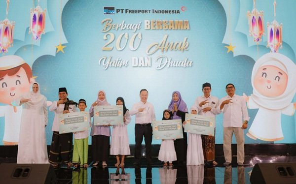 Karyawan Freeport Indonesia Gelar Buka Puasa Bersama dan Santuni Anak Yatim Dhuafa
