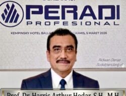 Peradi Profesional Dideklarasikan pada Ramadan, Prof Harris Arthur Hedar Tekankan Integritas Advokat