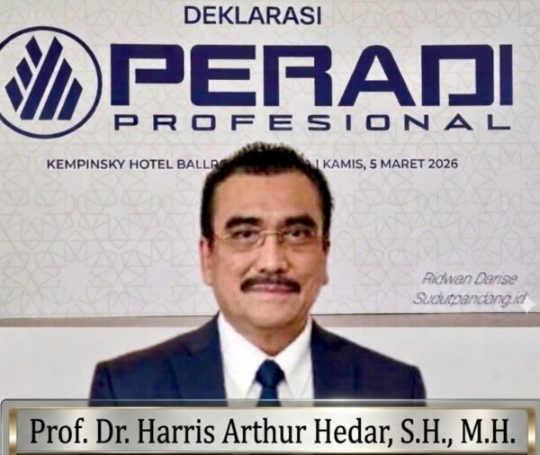 Peradi Profesional Dideklarasikan pada Ramadan, Prof Harris Arthur Hedar Tekankan Integritas Advokat
