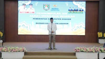 Baznas Asahan Himpun ZIS Rp700 Juta, Bupati Serahkan Zakat di Pendopo Rumah Dinas