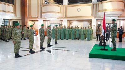 Pangdam V/Brawijaya Pimpin Laporan Korps Kenaikan Pangkat Perwira Kodam V Brawijaya Periode April 2026