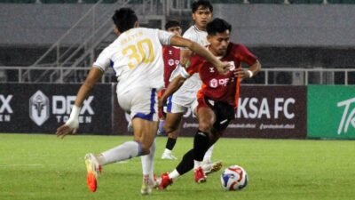 Aksi pemain Garudayaksa FC, Andik Vermansyah (jersey merah). (Foto: MAK).