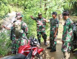 Dandim 0806/Trenggalek Tinjau Langsung Progres Pra TMMD ke-128 di Desa Sukorejo