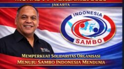 Krisna Bayu dipastikan kembali memimpin Pengurus Pusat Persatuan Olahraga Sambo Indonesia (PP Persambi) setelah menjadi calon tunggal Ketua Umum periode 2026-2030. (Foto: Persambi).