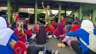 Seru! Anak PAUD di Trenggalek Belajar Profesi dan Disiplin Bareng TNI