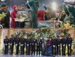 Pedang Pora Mengiringi Ikatan Suci, Dandim 0819 Pasuruan Sematkan Cincin di Pernikahan Perwira TNI AD
