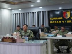 Kasdam V/Brawijaya Pimpin Rakor Virtual Percepatan Pembangunan KDKMP Bersama Wapang TNI di SICC