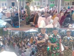 Babinsa Karangrejo Hadirkan Keteduhan, Sertu Sandy Monitoring Pengajian Akbar dan Wisuda Santri Al-Falah