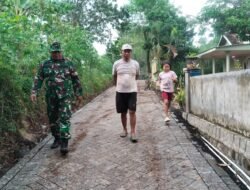Warga Dusun Klagin Nikmati Jalan Paving Baru TMMD Ke-128 untuk Aktivitas Harian