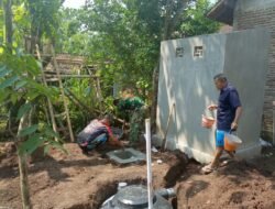 TMMD ke-128 Bangun Sanitasi untuk Warga Desa Brabe, Tingkatkan Kesehatan Lingkungan