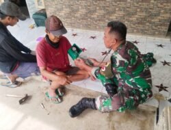 Satgas TMMD Ke-128 Gelar Komsos dan Pemeriksaan Kesehatan Gratis untuk Warga Dusun Klagin