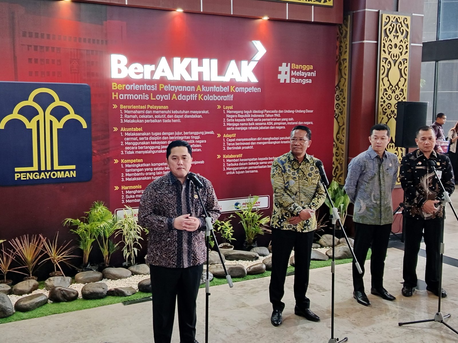 Menteri Pemuda dan Olahraga (Menpora) Erick Thohir menyatakan deregulasi terhadap 191 Peraturan Menteri Pemuda dan Olahraga (Permenpora) menghasilkan empat regulasi utama baru. (Foto : AGF).