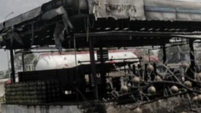 Belasan Orang Terluka akibat Kebakaran SPBE Cimuning