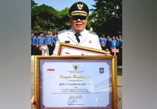 Kinerja Meningkat, Tangsel Raih Predikat Kota Berkinerja Tinggi dari Kemendagri