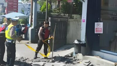 Trotoar Meledak di Darmasaba Bali, Polisi Selidiki Dugaan Kebocoran BBM SPBU