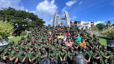 Satgaster Koops TNI Habema Gelar Karya Bhakti di Ambon
