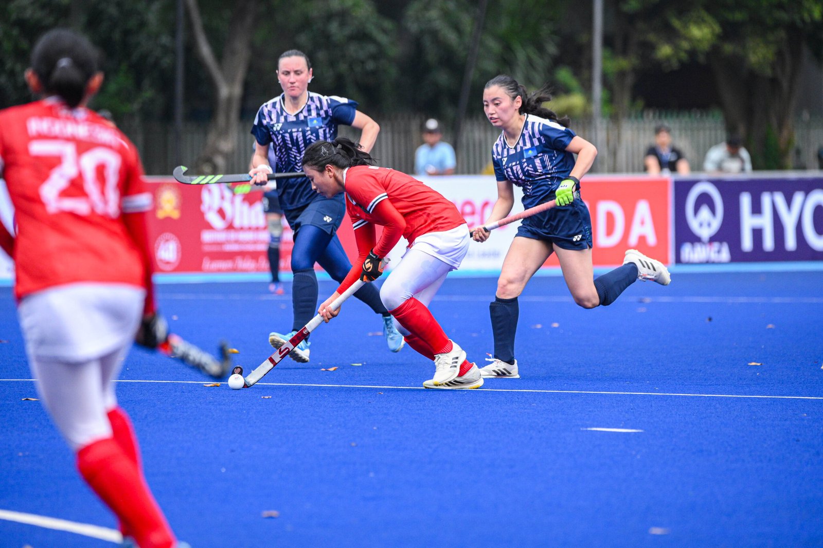 Timnas Hockey Field Putri Indonesia mengawali langkah manis pada laga pembuka Pool B Babak Kualifikasi Hockey Putri Asian Games 2026. (foto: pribadi).