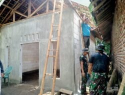 RTLH TMMD Probolinggo Hampir Rampung, Rumah Bu Rikso Sudah 70 Persen