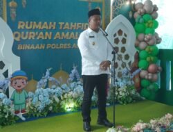 Wabup Asahan Resmikan Rumah Tahfidz Amaliyah, Apresiasi Kolaborasi Polres Cetak Generasi Qur’ani