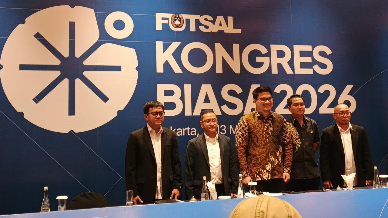Konferensi pers Kongres Biasa Federasi Futsal Indonesia (Foto: agf).
