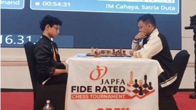 Lutfi Ali Gagal Gusur Novendra di JAPFA FIDE Rated 2026