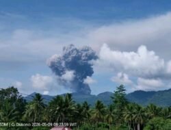 Pencarian Pendaki Dukono Terkendala Erupsi