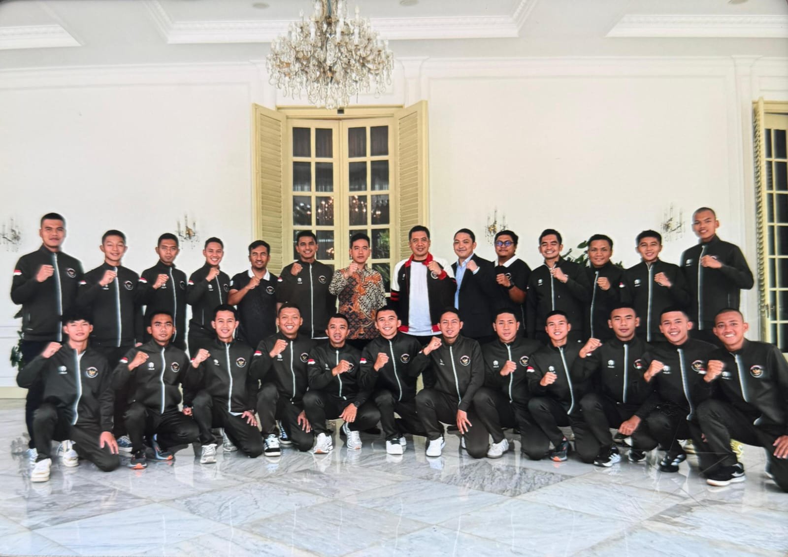 Wakil Presiden Gibran Rakabuming Raka saat menerima audiensi Timnas Hoki dan pengurus FHI di Istana Wapres, Rabu (29/4/2026). (Foto: FHI).