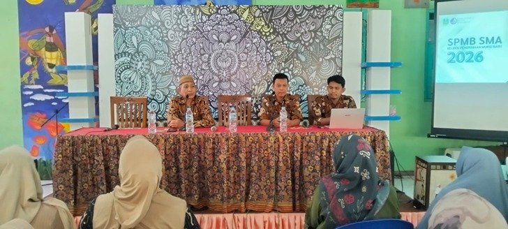 UPT SMP Negeri 4 Pasuruan menggelar kegiatan Sosialisasi Sistem Penerimaan Murid Baru (SPMB) SMA/SMK Negeri Tahun 2026 bagi wali murid kelas 9 pada Sabtu, 9 Mei 2026. (Foto: ist)
