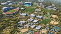 Kementerian Pemuda dan Olahraga menyiapkan sport center nasional berstandar internasional di Rancabungur, Bogor, dengan fasilitas lengkap mulai arena akuatik, atletik, dayung, hingga sekolah khusus atlet. (Foto: ist).