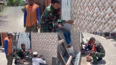 Babinsa Pimpin Renovasi Mushola Al Ikhlas
