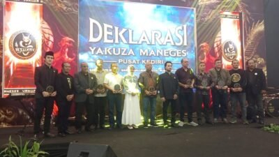 Organisasi Yakuza Maneges Pusat Kediri resmi di deklarasikan, Sabtu (9/5/2026). (Foto: Chandra Nurcahyo)