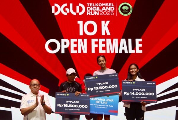 BRI Life Dukung Gaya Hidup Sehat Lewat Telkomsel Digiland Run 2026