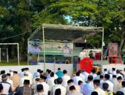Bupati Kaur Shalat Idul Adha di Tanjung Kemuning, Ajak Warga Perkuat Persatuan