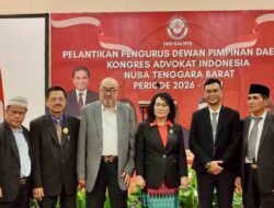Pengurus DPD KAI NTB Periode 2026-2031 Resmi Dilantik, Lalu Anton Fokus Bangun Sinergi