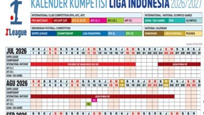 I.League Resmi Umumkan Jadwal Kompetisi 2026/27